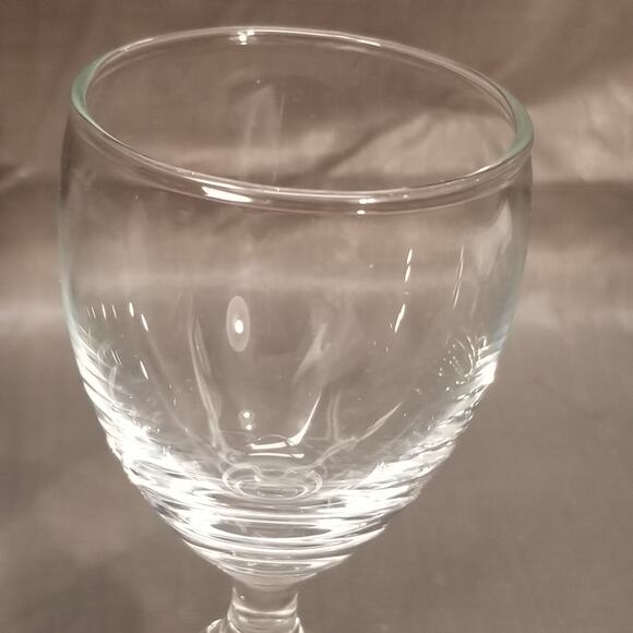 Four and 3/4 inch tall by one and a half inch wide wine glass short stem. - Picture 6 of 7